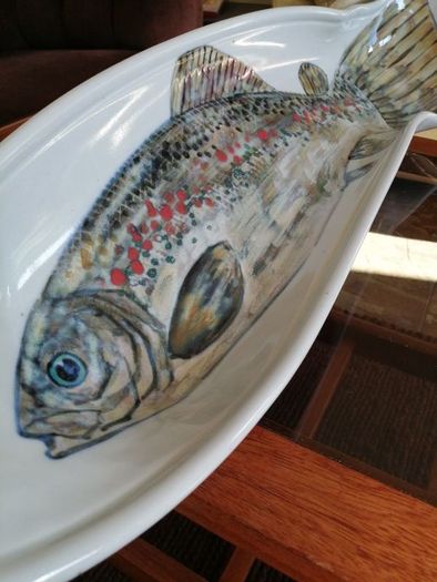 Highland Stoneware Scotland Salmon Dish