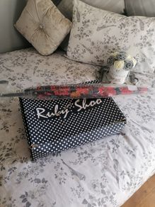 Ruby shoo Wellington and umbrella