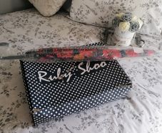 Ruby shoo Wellington and umbrella