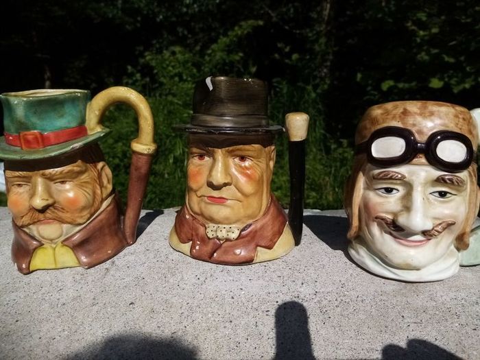 3 Toby jugs