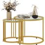 Round Nesting Coffee Tables Set of 2 Image 2