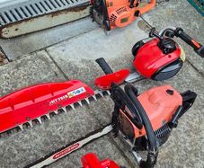 petrol chainsaw leaf blower concrete saw hedge clipper