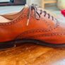 Churchs Custom Grade Tan Brogue Oxford Shoes UK 10 Made in England Image 7