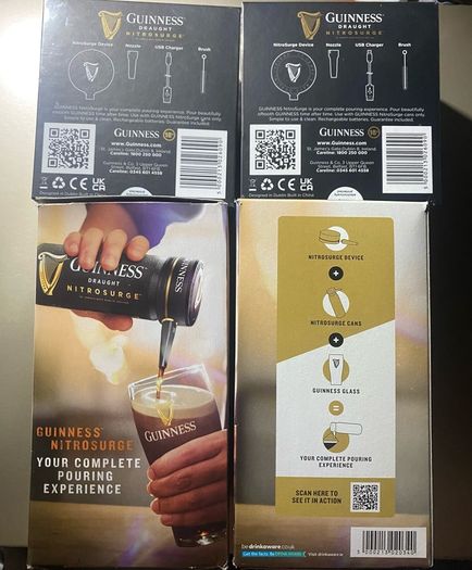 Guinness Draught beer Nitrosurge Device