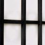 Folding 4-Panel Room Divider Japanese Style 160x170 cm Black Image 2