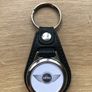 Synthetic leather Mini key ring with shopping trolley token/coin Image 2