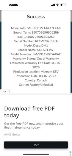 Samsung S 23 128 gb Unlocked dual sim
