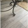 New ex display Coach House washed wood and metal Demi lune console table Image 9