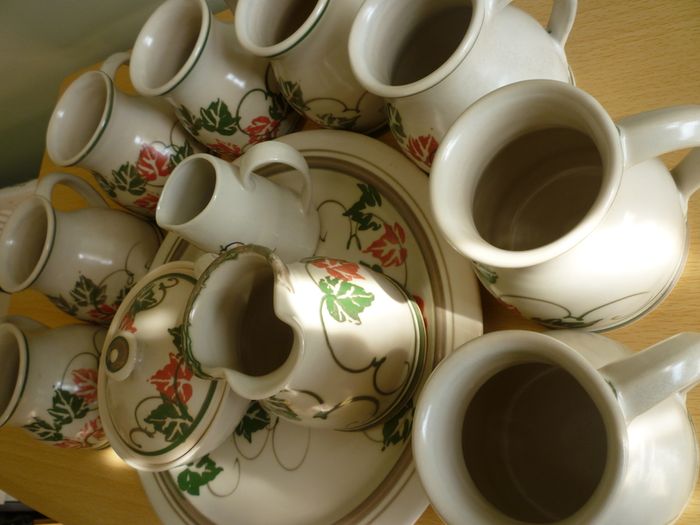 Stoneware Jackson Pottery Coffee tea service 12 pieces. IMMACULATE. CLASSIC STONE WARE