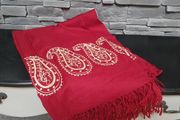 Paisley Clarnet Throw with Tassles