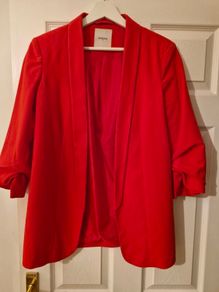 Red Blazer Size M by Pieces
