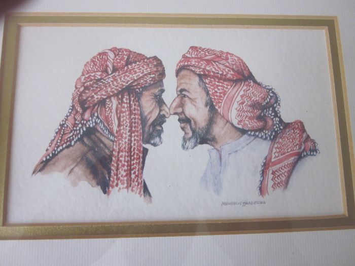 Watercolour Print  Greetings my Friend  by Margaret Henderson.