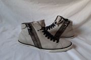 Diesel beach pit trainers size 6 eu 39 grey leather in excellent condition