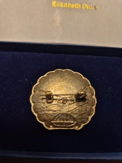 Bernard Instone Vintage Art Deco Antique Enamelled Pixie / faerie & Landscape Brooch