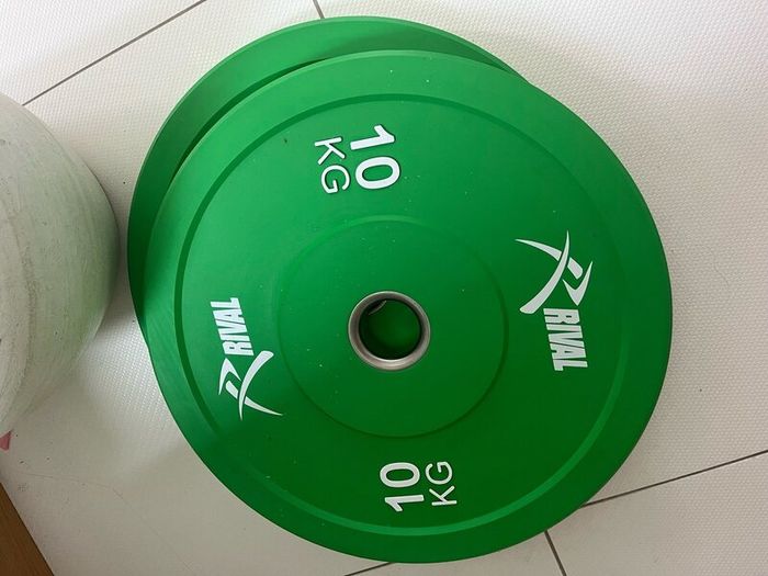 20kg Rival Hex Trap Bar and 25/10kg weights