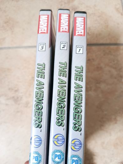 Set of 3 DVDs Classic Marvel - The Avengers: United They Stand 1999 Episodes 1-9 NEW
