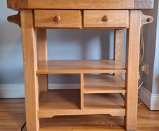Solid Oak Kitchen Trolley