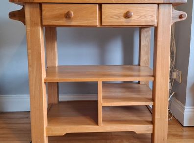 Solid Oak Kitchen Trolley