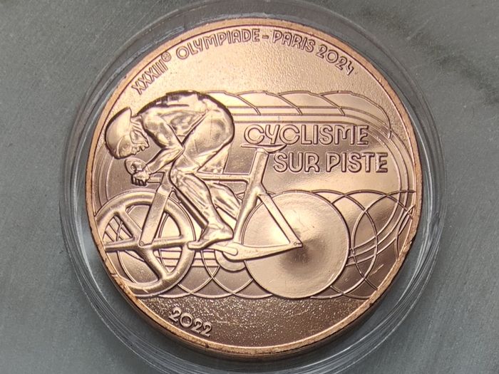 France 0.25 Euro Copper Coin Full Set (21 Coins) Paris Olympic Paralympic Games