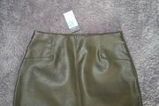 Brand new leather effect skirt