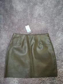 Brand new leather effect skirt