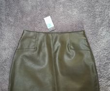 Brand new leather effect skirt