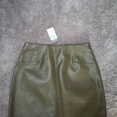 Brand new leather effect skirt