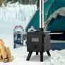 Wood Stove, 218.4 cm, Alloy Steel Camping Tent Stove, Portable Wood Burning Stove with Chimney Pipes & Gloves, 22941.9 cm Firebox Hot Tent Stove for Outdoor Cooking and Heating with 8 Pipes Image 3
