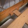 Bed double size.  Solid wood. Great condition. Image 4