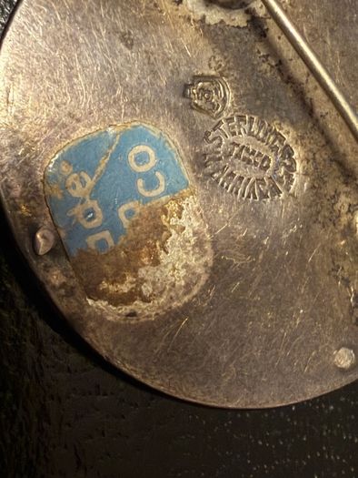 Taxco silver brooch