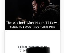 Weeknd tickets seated