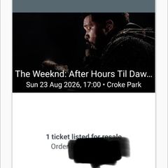 Weeknd tickets seated