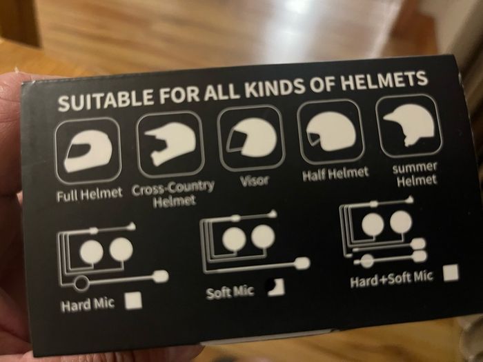 Wireless helmet motorbike intercom