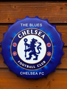 chelsea fc metal wall bottle cap