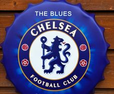 chelsea fc metal wall bottle cap