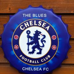 chelsea fc metal wall bottle cap