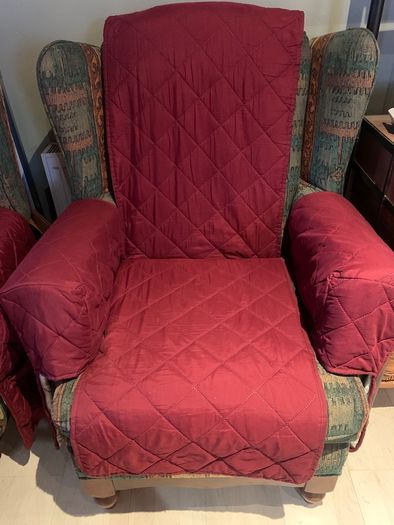 Comfortable Armchairs with Protective Covers