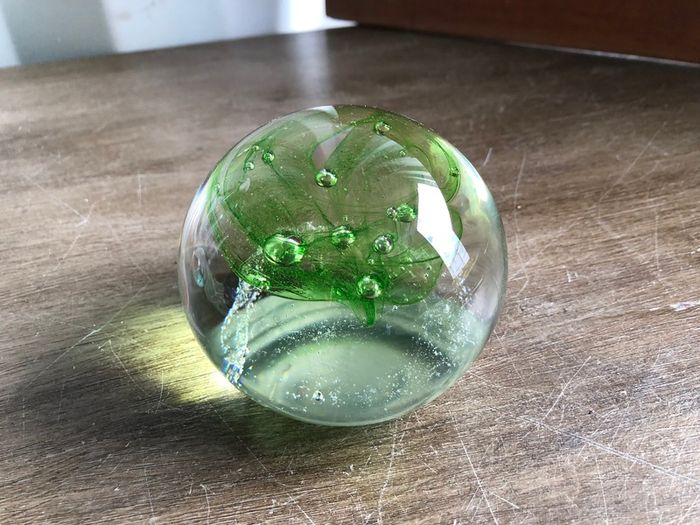 Limited Edition Caithness Vortex Glass Paperweight 1975