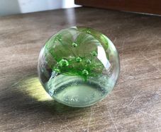 Limited Edition Caithness Vortex Glass Paperweight 1975