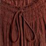 Reduced Zara Boho Rust Ramie & Cotton Crinkle Long Dress  Size XL UK 14 Image 7
