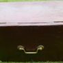 Vintage Wooden Box with Brass Handle and Key 16"x!0"x10" Image 8