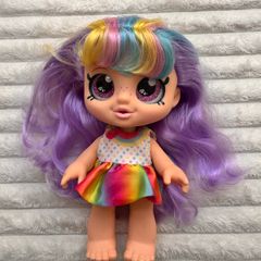 Kindi Kids Snack Time Friends Rainbow Kate Doll approx. 25 cm. Used Please see photos