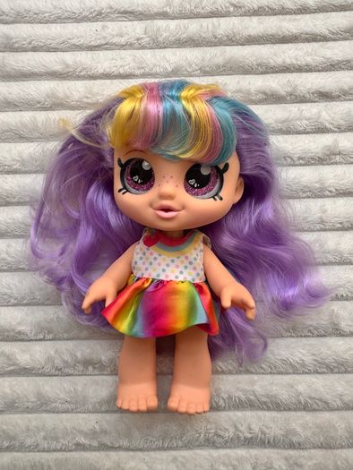 Kindi Kids Snack Time Friends Rainbow Kate Doll approx. 25 cm. Used Please see photos