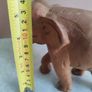 hand carved wood animal elephant vintage carved figurine African animal elephant large carved statue elephant Image 4