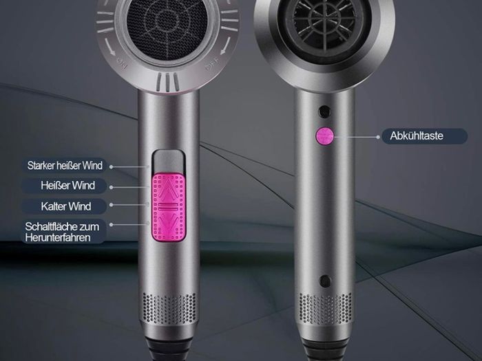 Professional Hair Dryer 2000W Powerful AC Motor Quick Drying Ionic Hairdryer with 2 Speed 3 Heat Setting, Cool Shot Button with 1 Diffuser & 2 Concentrator for Multi Women Man Hairstyles (FREE POSTAGE)