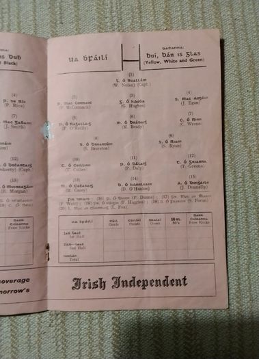 All Ireland   Programmes