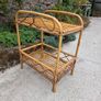 Mid Century Rattan Bamboo Table Image 6