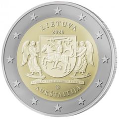 Lithuania 2 Euro Commemorative Coin 2020 -Aukstaitija. UNCIRCULATED