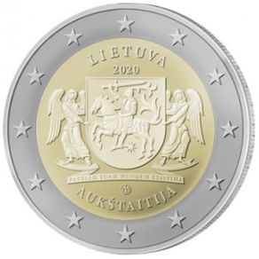 Lithuania 2 Euro Commemorative Coin 2020 -Aukstaitija. UNCIRCULATED