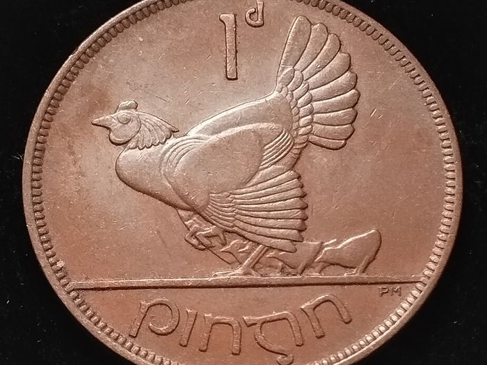 #985 - Ireland - 1928 - One Penny - KM.3